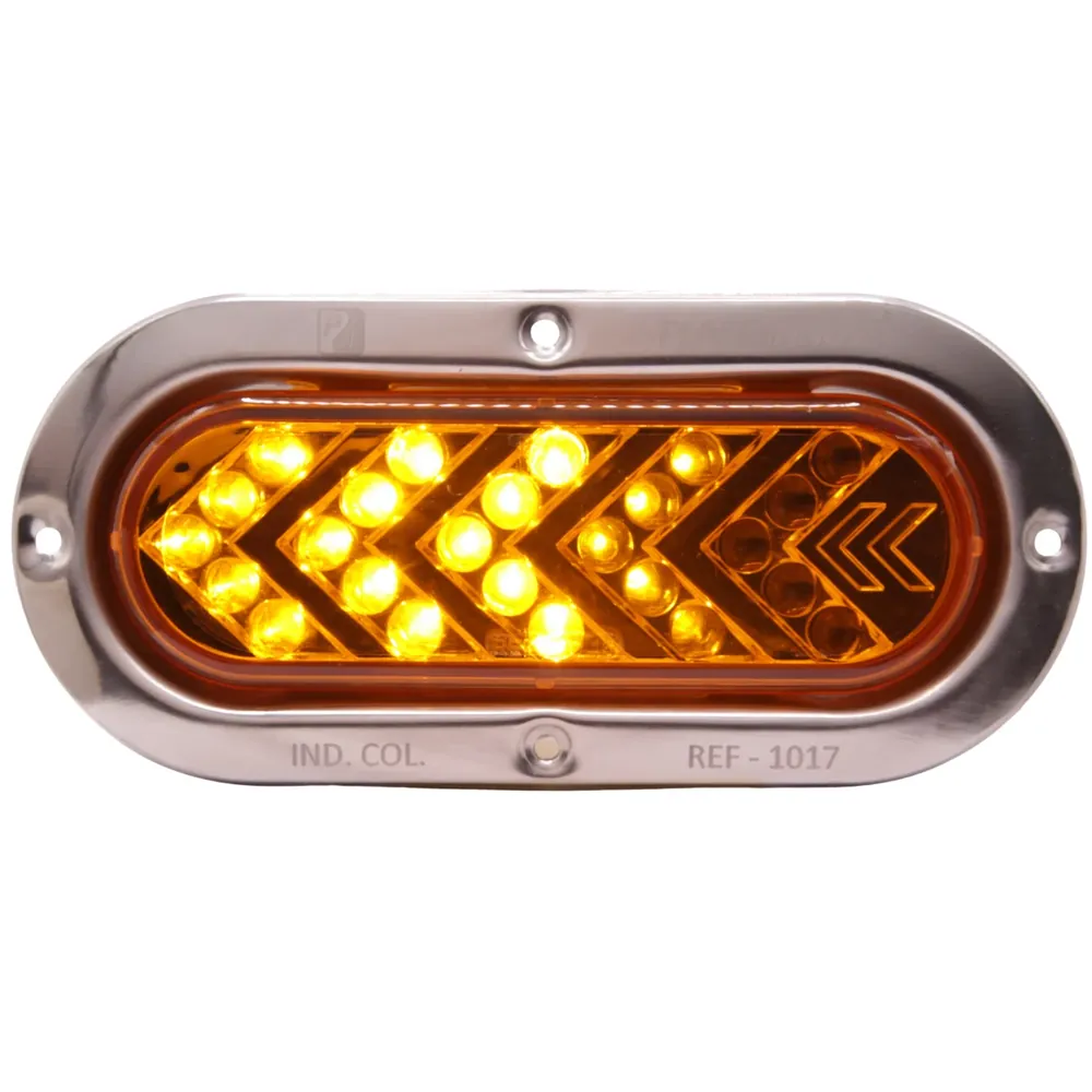 Foco Direccional con Flecha Base Metalica Ambar